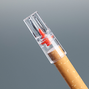 Mini Disposable Cigarette Filter on a cigarette